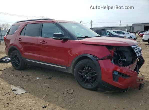 1FM5K8D89JGA64993 2018 FORD EXPLORER Red წინა მარჯვენა