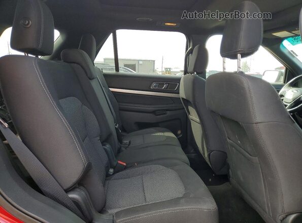 1FM5K8D89JGA64993 2018 FORD EXPLORER Red უკანა სალონის ხედი