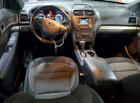 1FM5K8D89JGA65335 2018 FORD EXPLORER Gray Widok deski rozdzielczej