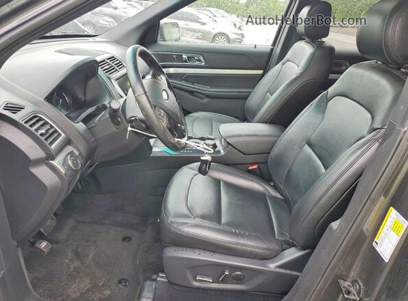 1FM5K8D8XHGA02383 2017 FORD EXPLORER Серый Вид салона спереди