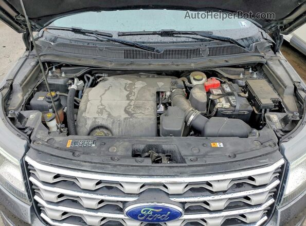 1FM5K8D8XHGA02383 2017 FORD EXPLORER Серый Вид подкапотного пространства
