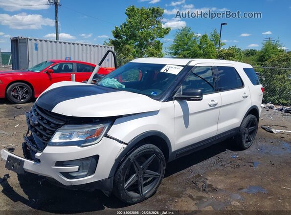 1FM5K8D8XHGC74335 2017 FORD FORD EXPLORER Белый Передняя левая четверть