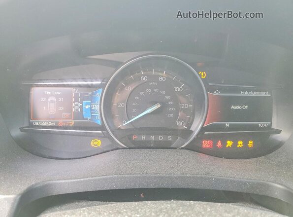 1FM5K8D8XJGA50438 2018 FORD EXPLORER Синий Вид щитка приборов