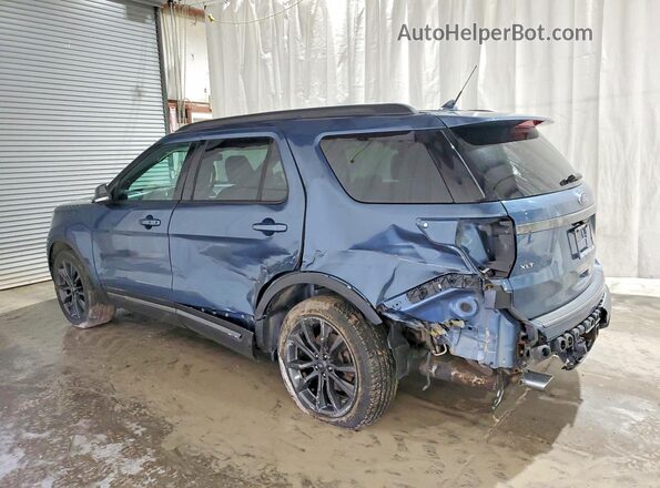1FM5K8D8XJGA50438 2018 FORD EXPLORER Синий Задняя левая четверть