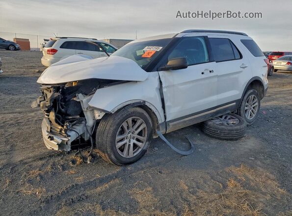 1FM5K8D8XJGC12553 2018 FORD EXPLORER Белый Передняя левая четверть