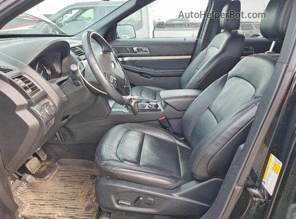1FM5K8D8XJGC78858 2018 FORD EXPLORER Black Widok wnętrza z przodu