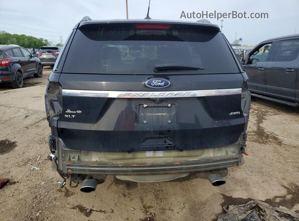 1FM5K8D8XJGC78858 2018 FORD EXPLORER Black Widok z tyłu