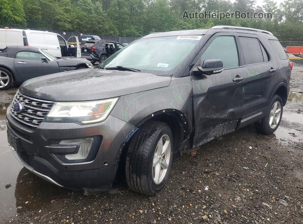 1FM5K8DH1HGA56624 2017 FORD EXPLORER Gray Front left