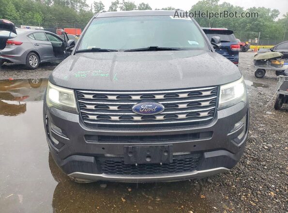 1FM5K8DH1HGA56624 2017 FORD EXPLORER Gray Front view