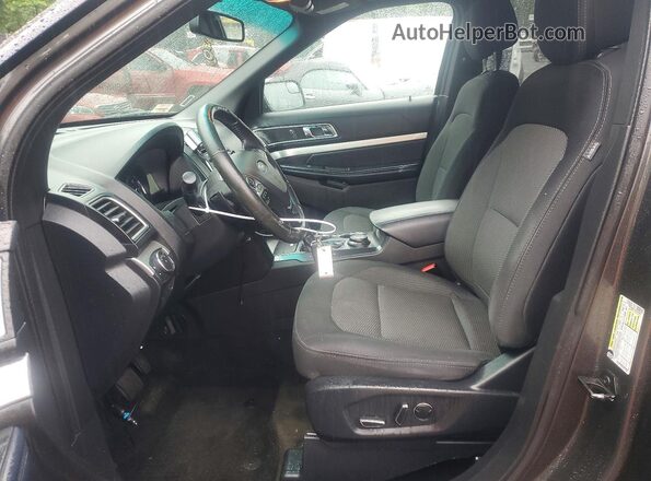 1FM5K8DH1HGA56624 2017 FORD EXPLORER Gray Front interior view