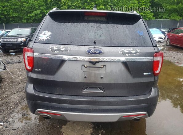 1FM5K8DH1HGA56624 2017 FORD EXPLORER Gray Rear view