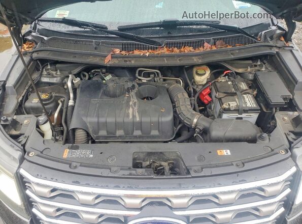 1FM5K8DH1HGA56624 2017 FORD EXPLORER Gray Engine compartment view