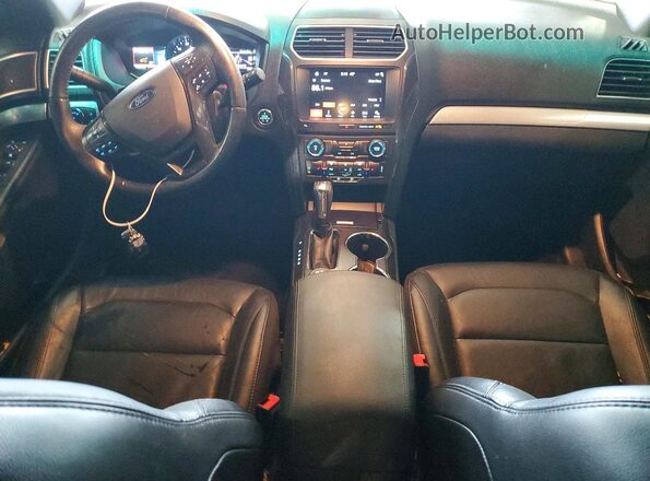 1FM5K8DH1HGA59989 2017 FORD EXPLORER Синий Вид панели приборов