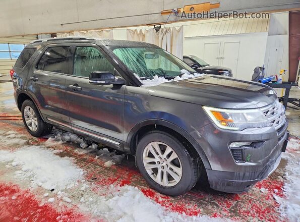 1FM5K8DH1JGA17439 2018 FORD EXPLORER Угольный Передняя правая четверть