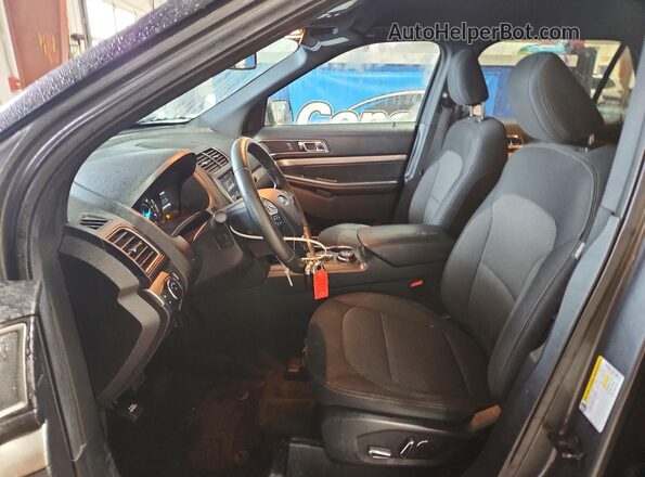 1FM5K8DH1JGA17439 2018 FORD EXPLORER Угольный Вид салона спереди