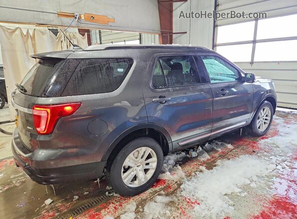 1FM5K8DH1JGA17439 2018 FORD EXPLORER Угольный Задняя правая четверть