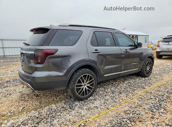 1FM5K8DH2GGC29372 2016 FORD EXPLORER Серый Задняя правая четверть