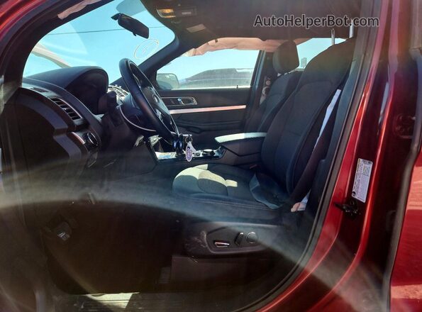 1FM5K8DH2HGC54774 2017 FORD FORD EXPLORER Красный Вид салона спереди