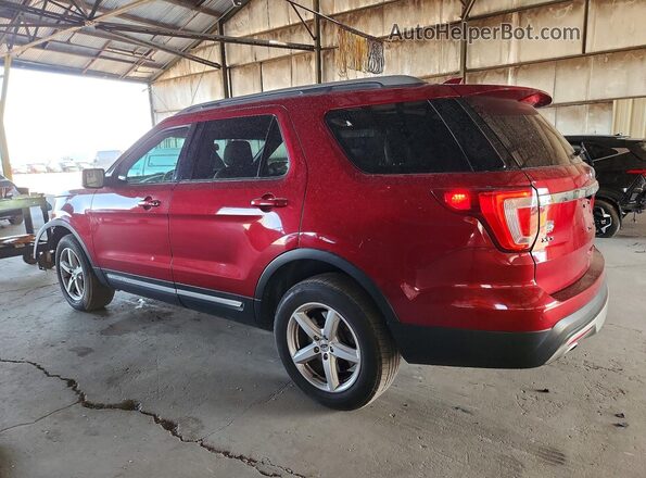 1FM5K8DH4HGA87687 2017 FORD EXPLORER Красный Задняя левая четверть