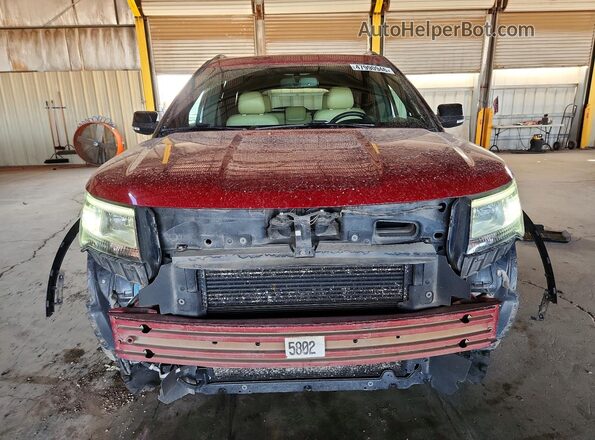 1FM5K8DH4HGA87687 2017 FORD EXPLORER Красный Вид спереди
