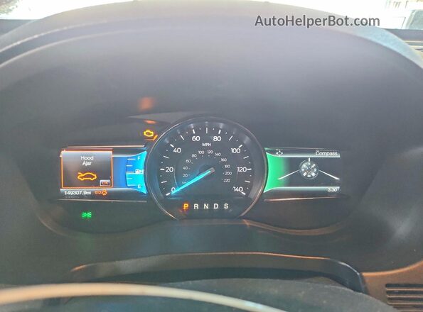 1FM5K8DH4HGA87687 2017 FORD EXPLORER Красный Вид щитка приборов
