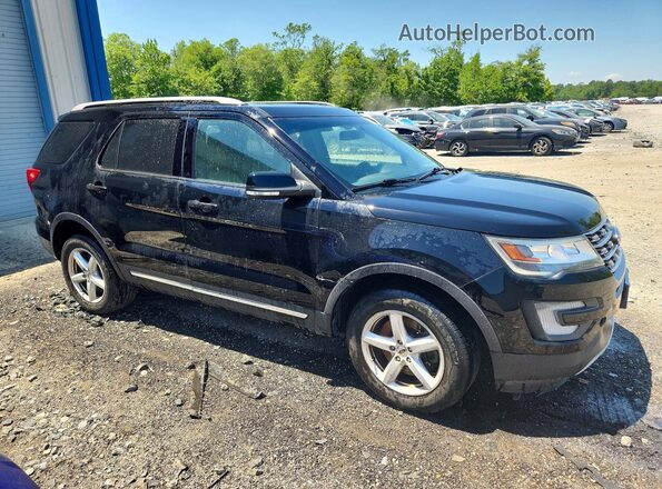 1FM5K8DH5HGC64439 2017 FORD EXPLORER Черный Передняя правая четверть
