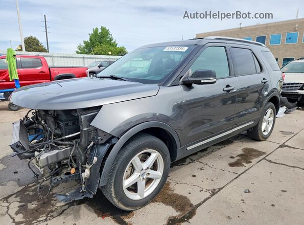1FM5K8DH6GGD34870 2016 FORD EXPLORER Серый Передняя левая четверть