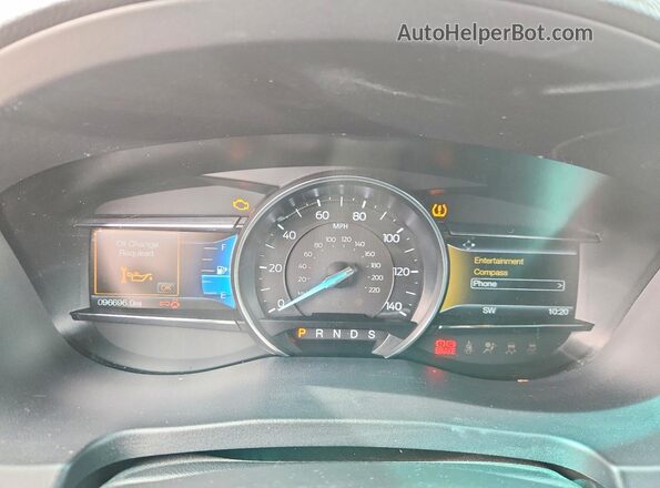 1FM5K8DH6GGD34870 2016 FORD EXPLORER Серый Вид щитка приборов