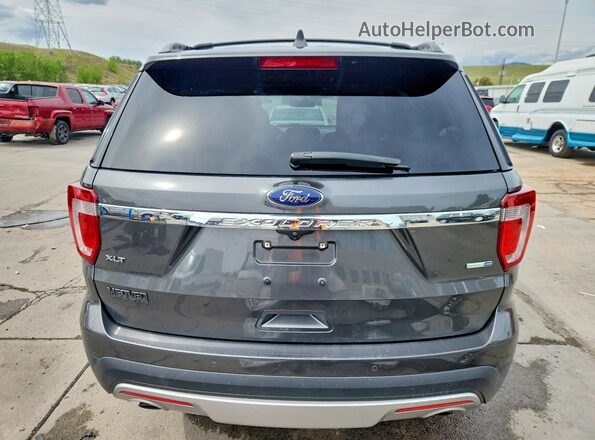 1FM5K8DH6GGD34870 2016 FORD EXPLORER Серый Вид сзади