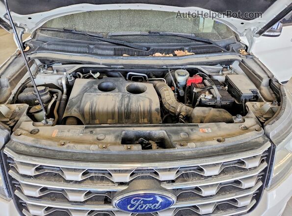 1FM5K8DH6HGA75587 2017 FORD EXPLORER White Widok komory silnika