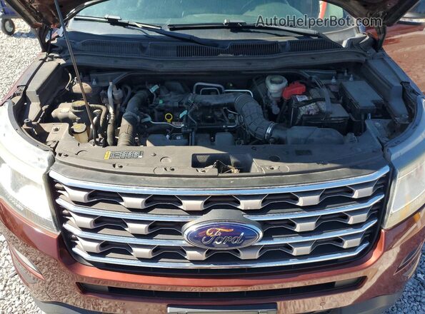 1FM5K8DH8GGC02645 2016 FORD EXPLORER Burgundy Widok komory silnika