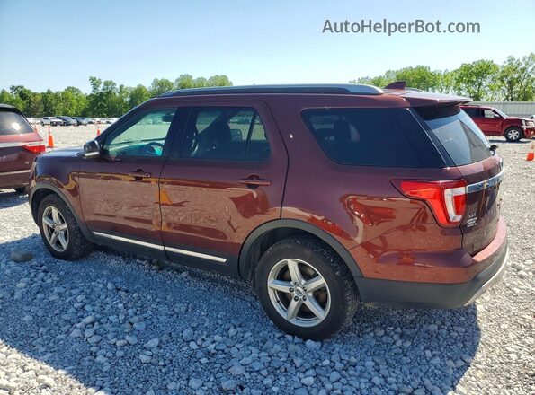 1FM5K8DH8GGC02645 2016 FORD EXPLORER Burgundy Tył lewy