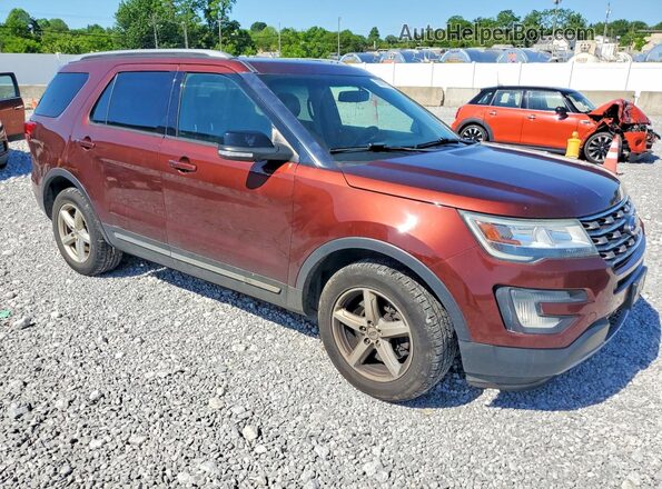 1FM5K8DH8GGC02645 2016 FORD EXPLORER Burgundy Przód prawy