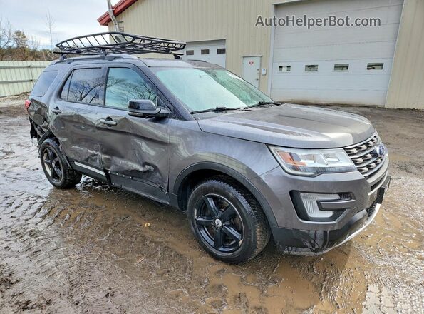 1FM5K8DH8HGD73591 2017 FORD EXPLORER Серый Передняя правая четверть