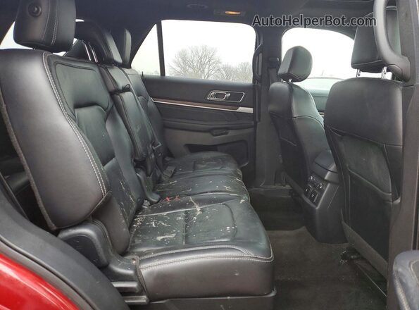 1FM5K8F80HGC34116 2017 FORD EXPLORER Burgundy უკანა სალონის ხედი
