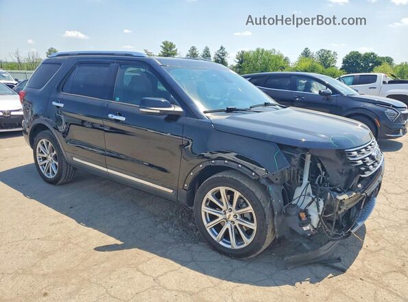 1FM5K8F80HGE26720 2017 FORD EXPLORER Черный Передняя правая четверть