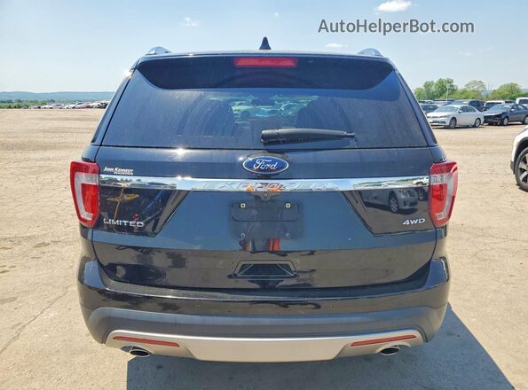 1FM5K8F80HGE26720 2017 FORD EXPLORER Черный Вид сзади