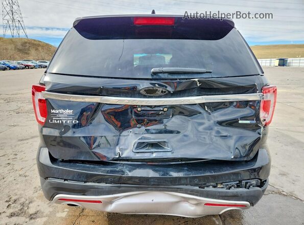1FM5K8F81GGA98352 2016 FORD EXPLORER Черный Вид сзади