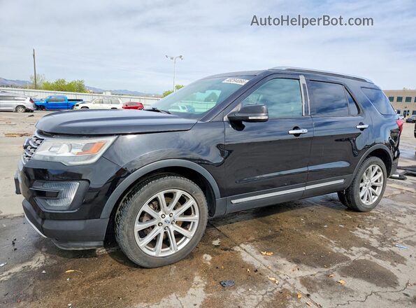 1FM5K8F81GGA98352 2016 FORD EXPLORER Черный Передняя левая четверть