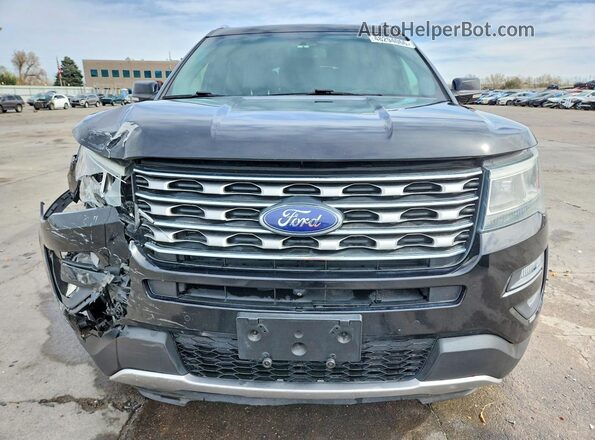1FM5K8F81GGA98352 2016 FORD EXPLORER Черный Вид спереди