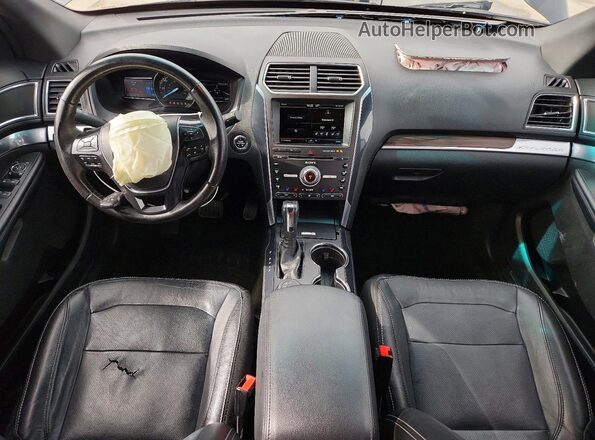 1FM5K8F81GGA98352 2016 FORD EXPLORER Черный Вид панели приборов