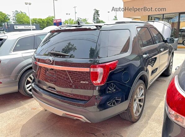 1FM5K8F82HGA16601 2017 FORD EXPLORER Black Przód prawy