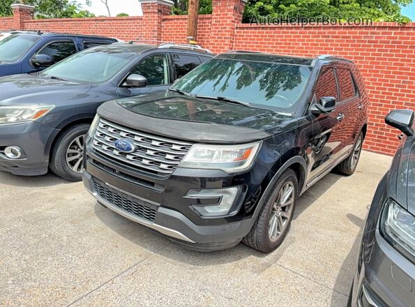 1FM5K8F82HGA16601 2017 FORD EXPLORER Black Tył lewy