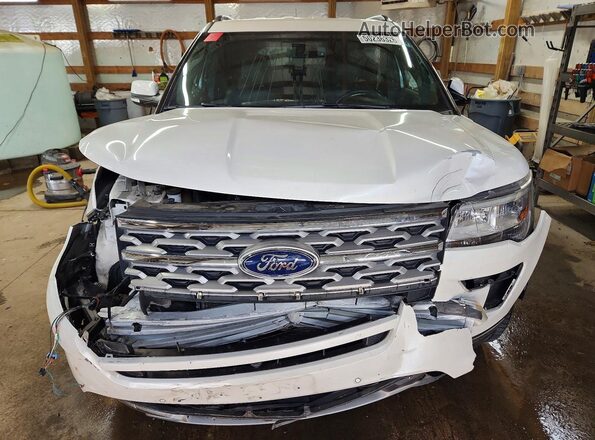 1FM5K8F82KGA85716 2019 FORD EXPLORER White წინა ხედი
