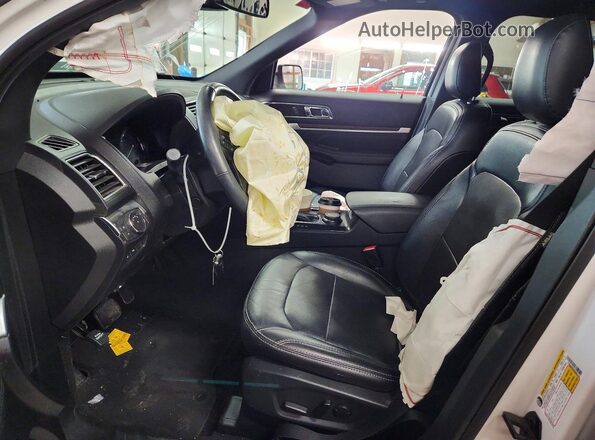 1FM5K8F82KGA85716 2019 FORD EXPLORER White წინა სალონის ხედი