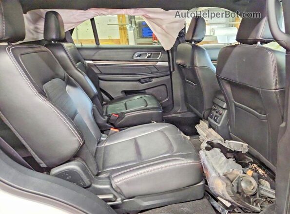 1FM5K8F82KGA85716 2019 FORD EXPLORER White უკანა სალონის ხედი