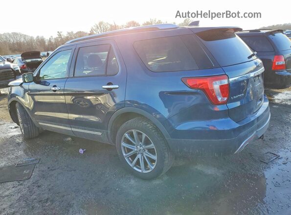 1FM5K8F83GGA53123 2016 FORD EXPLORER Blue Tył lewy