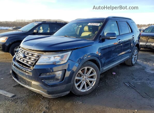 1FM5K8F83GGA53123 2016 FORD EXPLORER Blue Przód lewy