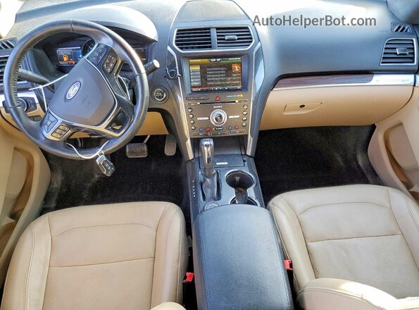 1FM5K8F83GGA53123 2016 FORD EXPLORER Blue Widok deski rozdzielczej