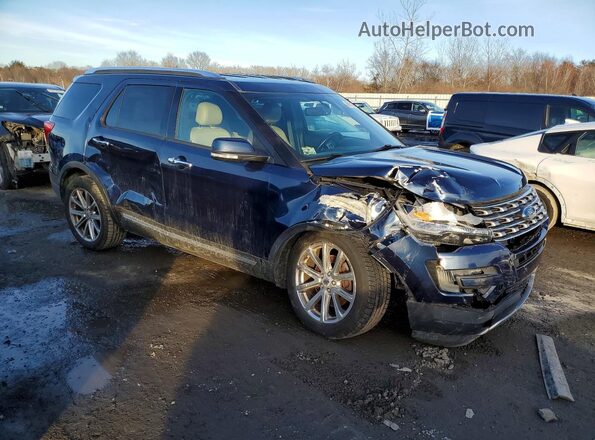 1FM5K8F83GGA53123 2016 FORD EXPLORER Blue Przód prawy